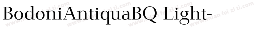 BodoniAntiquaBQ Light字体转换
